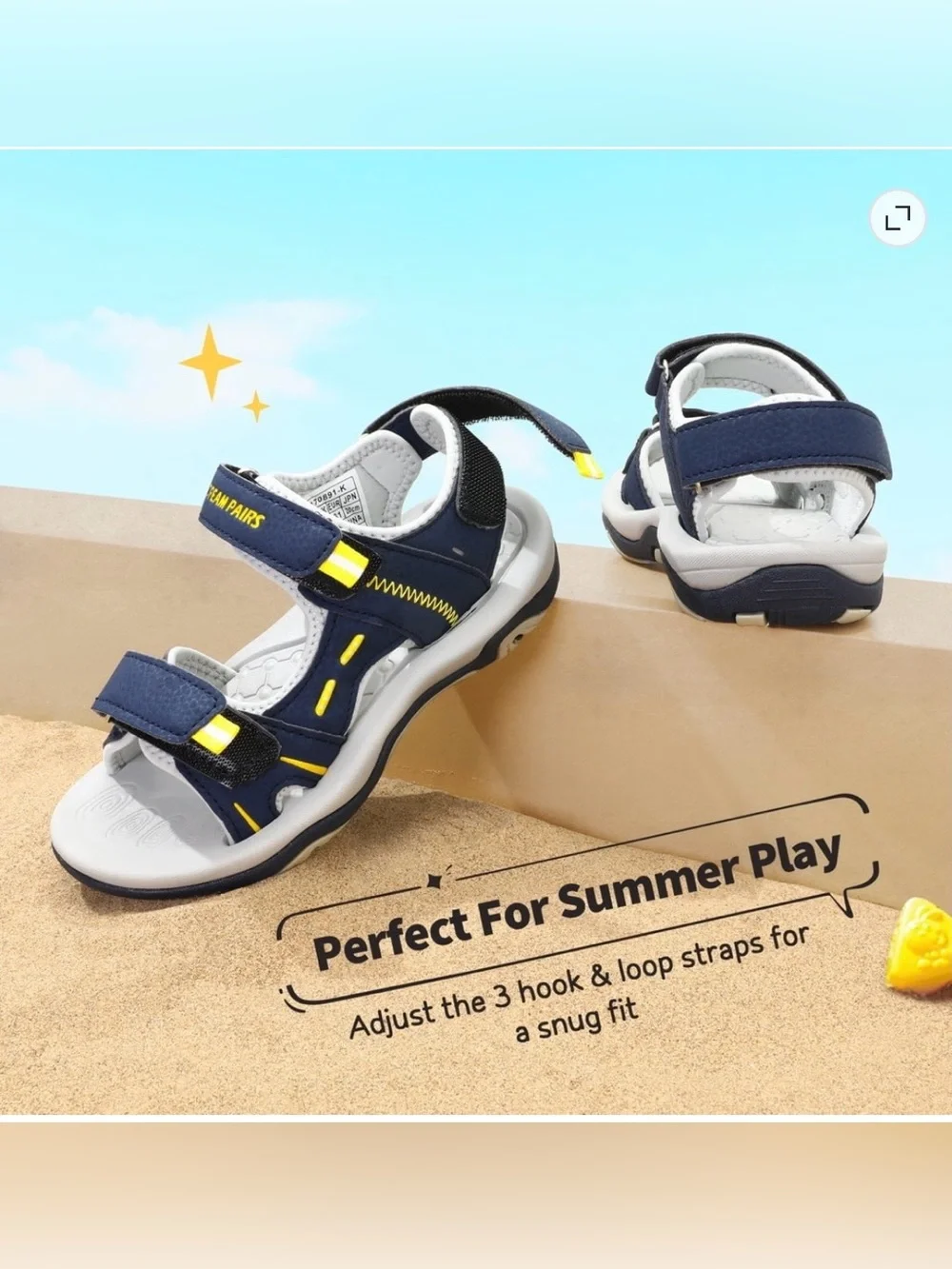 Boys DREAM PAIRS Athletic Sports Sandals